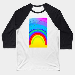 Rainbow Hearts 3 Baseball T-Shirt